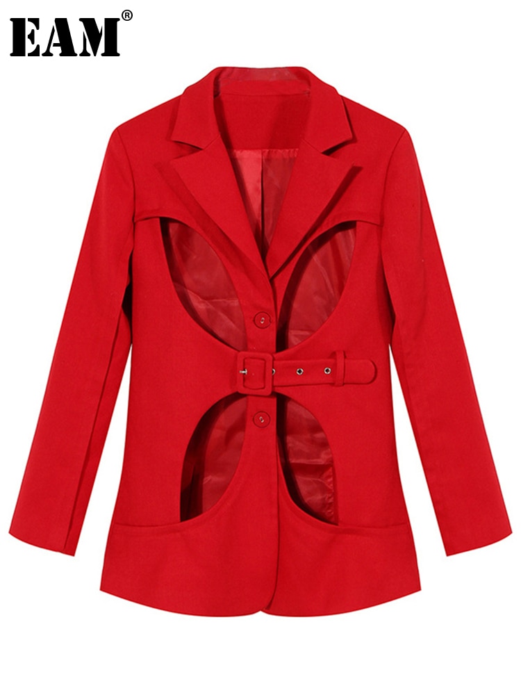 [EAM]  Red Hollow Out ĳ־  New Lapel ..